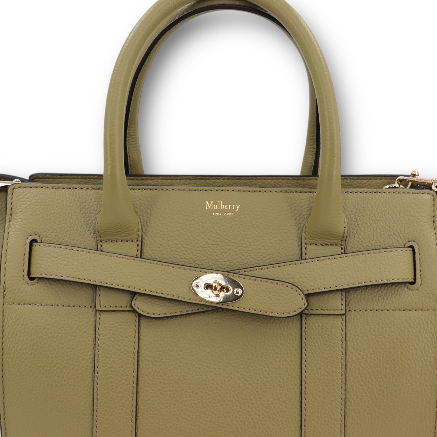 Mulberry small zipped bayswater summer khaki