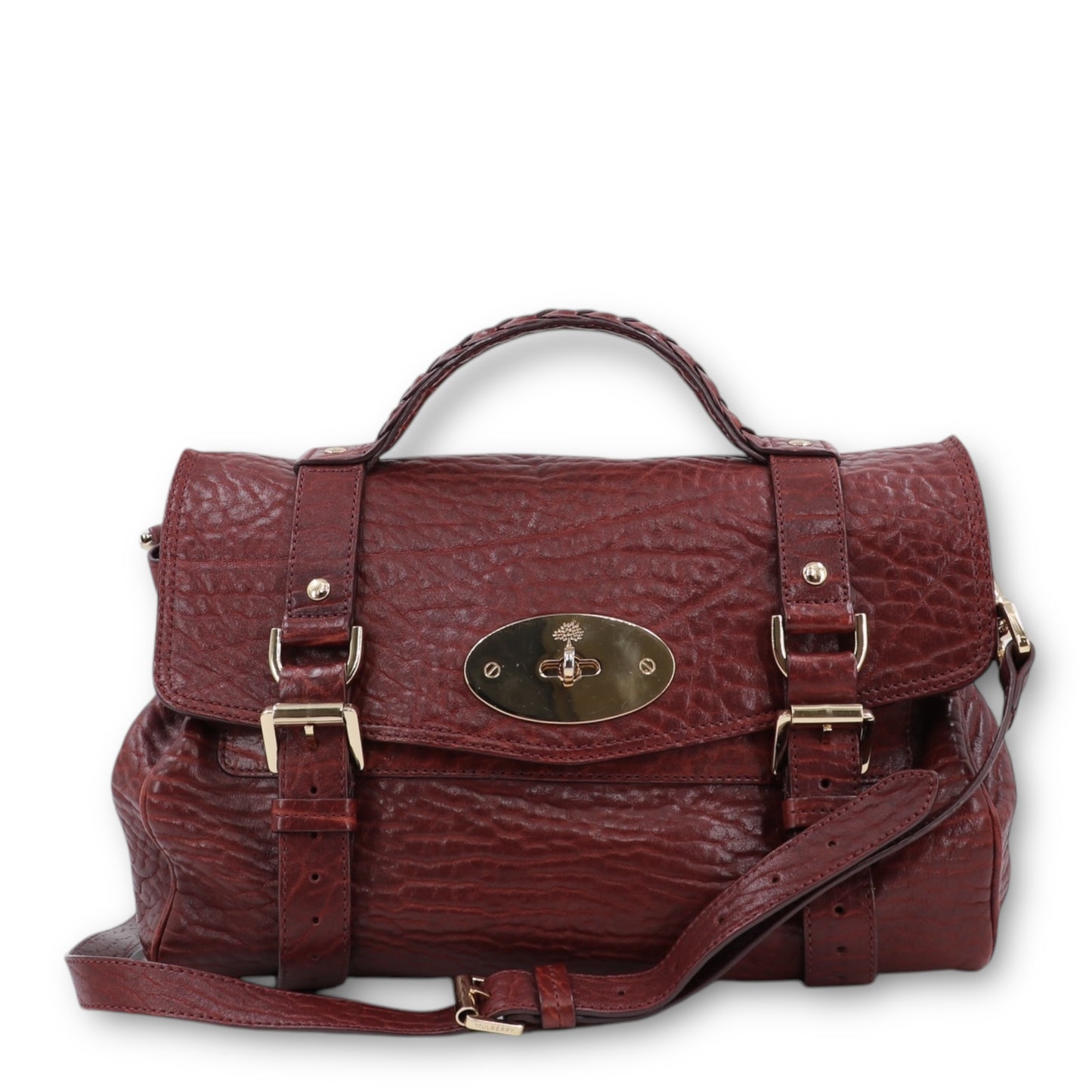 Mulberry Medium Alexa Shrunken Calfskin braun