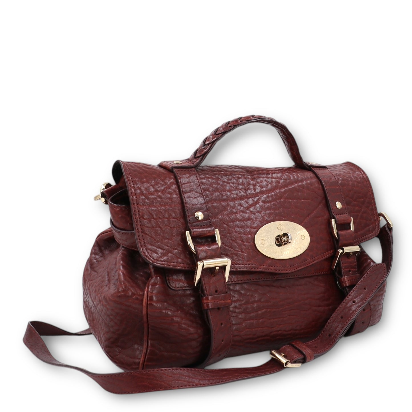 Mulberry Medium Alexa Shrunken Calfskin braun