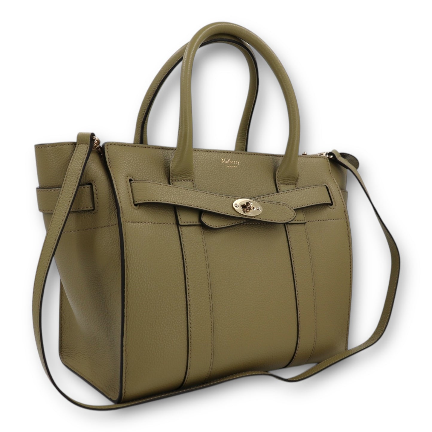 Mulberry small zipped bayswater summer khaki