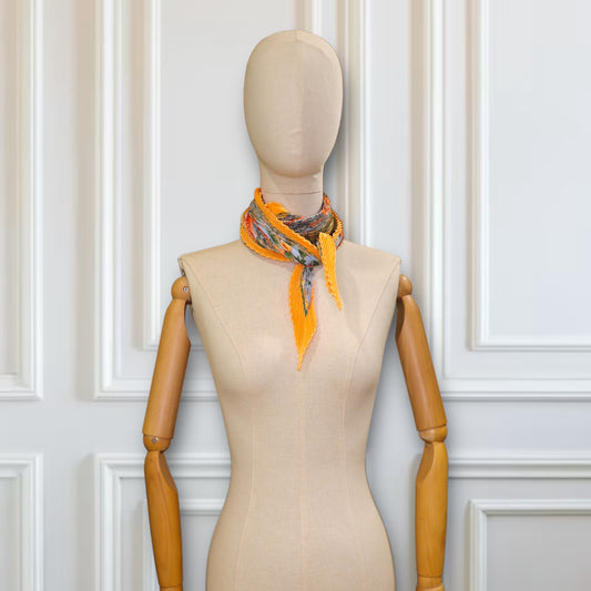 Hermès Plissé "Axis Mundi" orange