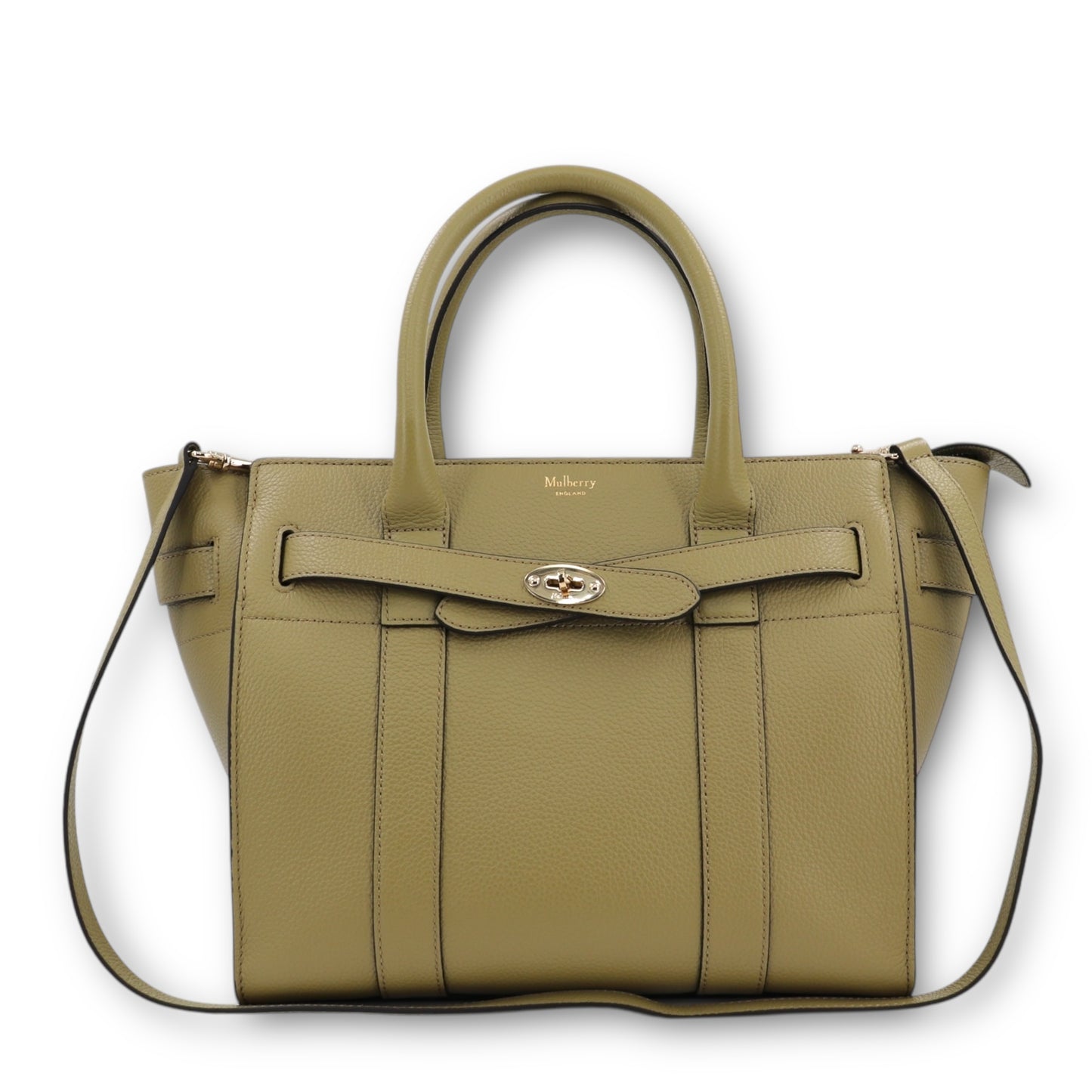 Mulberry small zipped bayswater summer khaki