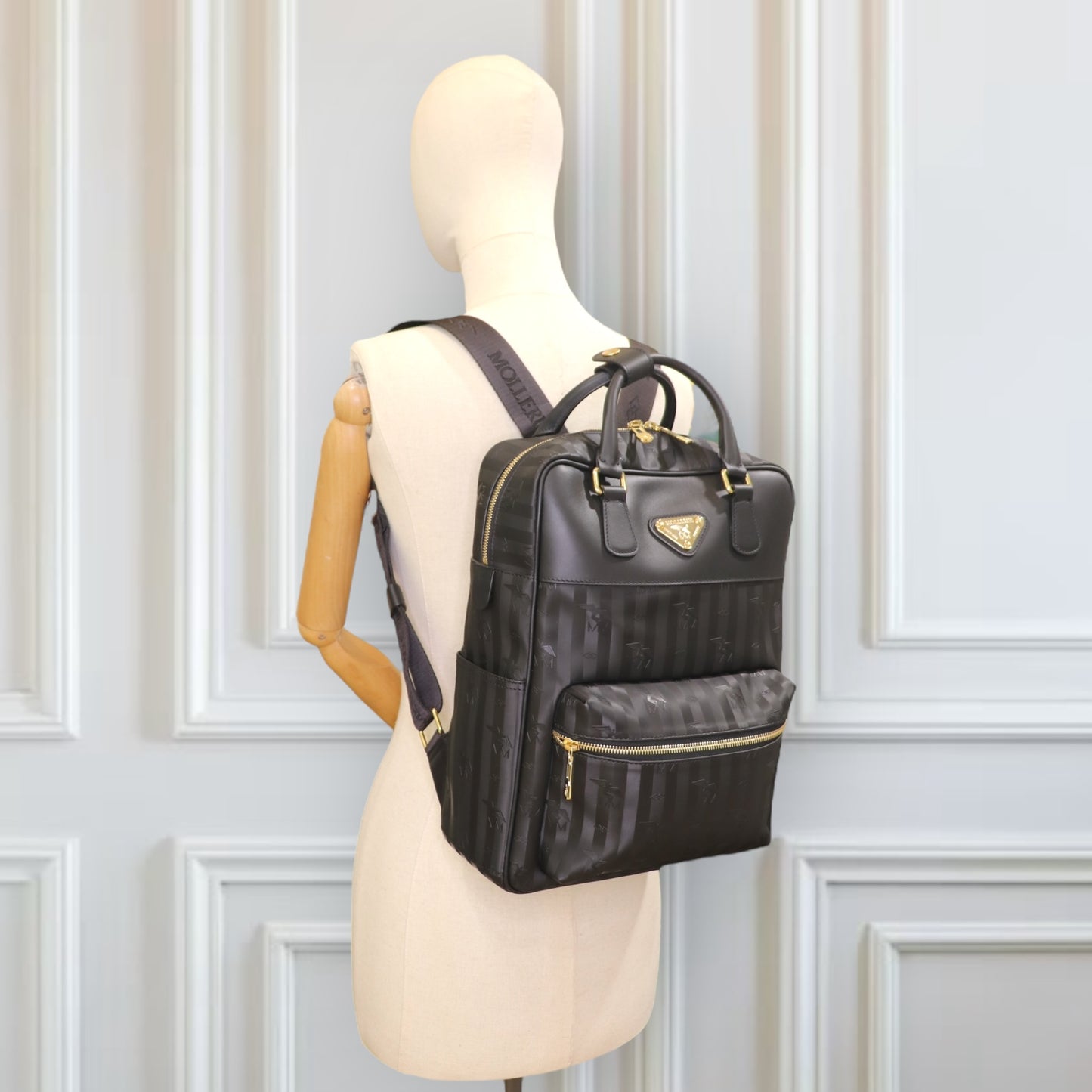 Maison Mollerus Magadino Rucksack schwarz