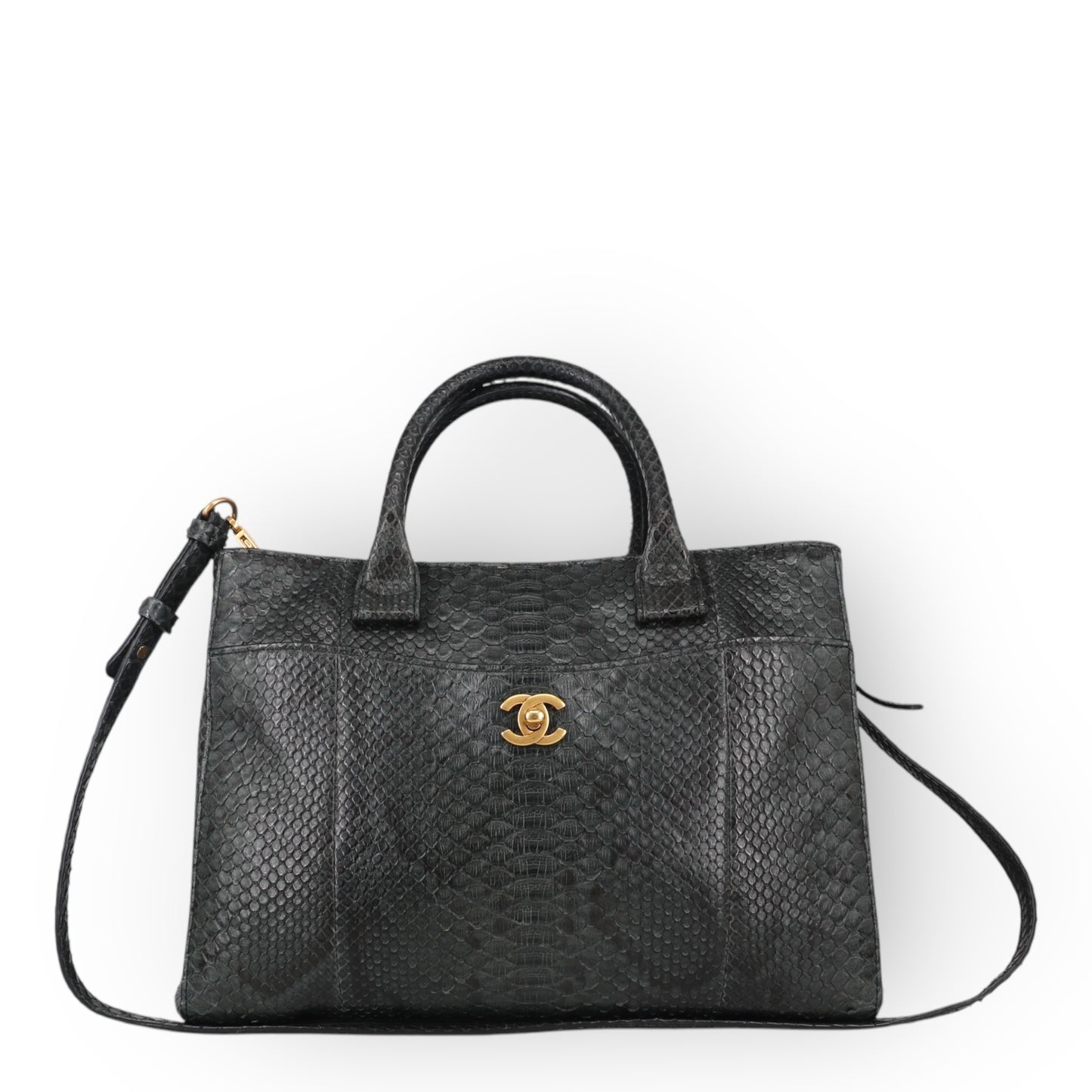 Chanel Neo Executive Python grün