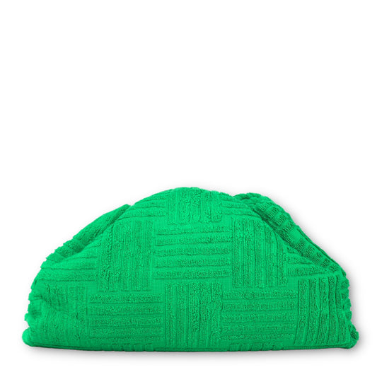 Bottega Veneta Pouch Intreccio Terry  "Grass"